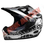 Helm cross (kinderhelm) - Kinder Crosshelm maat L zwart - 3016